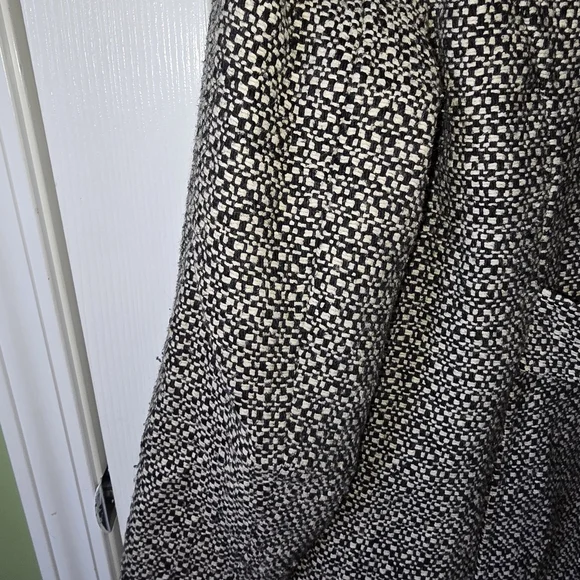 Vintage Covington Brown White Tweed Coat - Picture 10 of 10